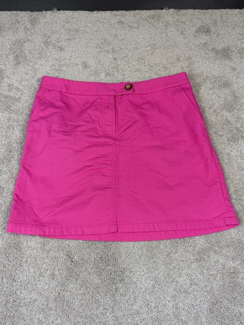 Anthropologie Vanessa Virginia 100% Cotton Pink Mini Skirt Women’s Size 8